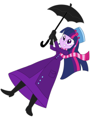 Size: 2500x3163 | Tagged: safe, artist:cartoonmasterv3, artist:nie-martw-sie-o-mnie, imported from derpibooru, twilight sparkle, alicorn, human, equestria girls, clothes, dress, humanized, long dress, long skirt, marry poppins, skirt, solo, twilight sparkle (alicorn), umbrella