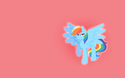 Size: 3200x2000 | Tagged: safe, artist:kathepart, imported from derpibooru, rainbow dash, lineless, looking at you, simple background, solo, spread wings, wallpaper, wings