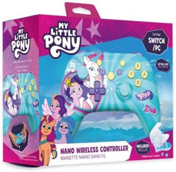 Size: 398x389 | Tagged: safe, imported from derpibooru, izzy moonbow, pipp petals, sunny starscout, zipp storm, earth pony, pegasus, pony, unicorn, controller, g5, horn, merchandise, my little pony: tell your tale, nintendo, nintendo switch, official, pc