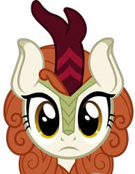 Size: 5000x6441 | Tagged: safe, artist:firlin123, autumn blaze, kirin, .svg available, absurd resolution, female, looking at you, mare stare, simple background, solo, svg, transparent background, vector