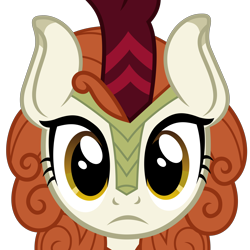 Size: 5000x5000 | Tagged: safe, alternate version, artist:firlin123, autumn blaze, kirin, .svg available, absurd resolution, female, looking at you, mare stare, simple background, solo, svg, transparent background, vector