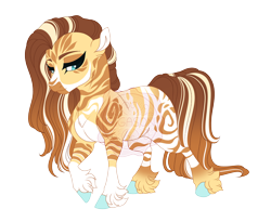 Size: 4600x3769 | Tagged: safe, artist:gigason, imported from derpibooru, oc, oc only, oc:winter wheat, hybrid, zebra, zebroid, zony, female, high res, magical lesbian spawn, obtrusive watermark, offspring, parent:fluttershy, parent:zecora, parents:shycora, simple background, solo, transparent background, unshorn fetlocks, watermark