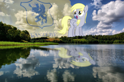 Size: 1615x1080 | Tagged: safe, imported from derpibooru, derpy hooves, pegasus, pony, big pony, outdoors, poland