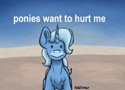 Size: 1520x1089 | Tagged: safe, artist:reddthebat, imported from derpibooru, trixie, pony, unicorn, chest fluff, coat markings, ear fluff, facial markings, faic, female, horn, looking at you, mare, meme, ponified meme, signature, snip (coat marking), solo, text