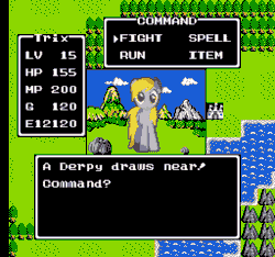 Size: 512x480 | Tagged: safe, imported from derpibooru, derpy hooves, dragon quest, crossover, my little pony, nintendo