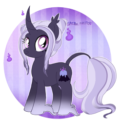 Size: 2450x2421 | Tagged: safe, artist:spookyle, imported from derpibooru, oc, oc only, oc:spectral firefly, pony, unicorn, horn, solo, unicorn oc