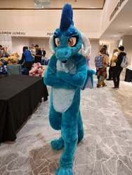 Size: 1500x2000 | Tagged: safe, imported from derpibooru, princess ember, fursuit, indoors, irl, photo, solo focus