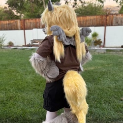 Size: 1080x1080 | Tagged: safe, imported from derpibooru, derpy hooves, fursuit, irl, outdoors, photo, ponysuit, solo