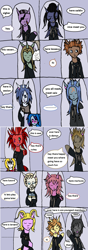 Size: 1178x3348 | Tagged: safe, artist:ask-luciavampire, imported from derpibooru, oc, oc:arin amber, oc:nell nariah, earth pony, pegasus, pony, undead, unicorn, vampire, axel, comic page, crossover, demyx, horn, kingdom hearts, larxene, lexaeus, luxord, marluxia, organization xiii, ponified, roxas, saïx, tumblr, tumblr:ask-organization-pony's-adventure, vexen, xaldin, xigbar, xion, zexion