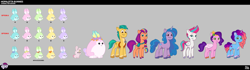 Size: 6848x1912 | Tagged: safe, imported from derpibooru, hitch trailblazer, izzy moonbow, pipp petals, sunny starscout, zipp storm, earth pony, rabbit, leak, spoiler:g5, spoiler:my little pony: tell your tale, animal, applejack (g5), bunnicorn, concept art, fluttershy (g5), g5, hopalotta, mane five, mane six (g5), misty brightdawn, my little pony: tell your tale, pinkie pie (g5), rainbow dash (g5), rainbows rollercoasters and the hopalottas, rarity (g5), twilight sparkle (g5)