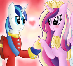 Size: 4538x4138 | Tagged: safe, artist:pikashoe90, imported from derpibooru, princess cadance, shining armor, alicorn, pony, unicorn, a canterlot wedding, 2012, clothes, couple, dress, female, horn, male, marriage, my little pony, old art, straight, wedding, wedding dress