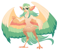 Size: 6600x5600 | Tagged: safe, artist:gigason, imported from derpibooru, oc, oc only, oc:minerva, hybrid, absurd resolution, colored wings, magical lesbian spawn, multicolored wings, obtrusive watermark, offspring, parent:captain celaeno, parent:fluttershy, simple background, solo, transparent background, watermark, wings