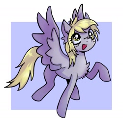 Size: 2000x1987 | Tagged: safe, artist:catpix, imported from derpibooru, derpy hooves, pegasus, pony, happy, solo