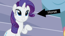 Size: 1254x703 | Tagged: safe, artist:ilovekimpossiblealot, imported from derpibooru, rarity, pony, arrow, truth