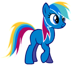 Size: 615x556 | Tagged: source needed, safe, artist:durpy, artist:milliethemylittleponyfan2002, imported from derpibooru, seaspray (g3), earth pony, pony, adult blank flank, base used, blank flank, closed mouth, cute, evolution of rainbow dash, female, g3, g3 adoraspray, g3 to g4, generation leap, mare, raised hoof, simple background, smiling, solo, white background