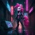 Size: 1024x1024 | Tagged: safe, ai generated, generator:nightcafe ai, imported from twibooru, pinkie pie, ai content, cyberpunk, generator:google imagen 3.0, image, music, ninja