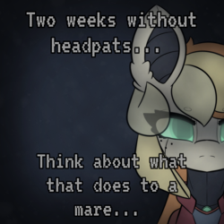 Size: 2664x2664 | Tagged: safe, artist:sodapop sprays, imported from derpibooru, oc, oc only, oc:sodapop sprays, android, pegasus, pony, robot, robot pony, eye clipping through hair, female, gray background, gynoid, looking at you, meme, simple background, solo