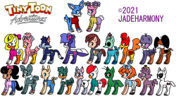 Size: 2042x1108 | Tagged: safe, artist:jadeharmony, artist:mlppegasister, imported from derpibooru, alicorn, basset hound, bird, cat, coyote, dog, duck, earth pony, loon, mouse, pegasus, pig, pony, rabbit, roadrunner, skunk, tasmanian devil, unicorn, worm, 2021, animal, arnold the pit bull, babs bunny, base used, bookworm (tiny toon adventures), buster bunny, byron basset, calamity coyote, colt, concord condor, condor, dizzy devil, dodo, elmyra duff, female, fifi la fume, filly, foal, fowlmouth, furrball, gogo dodo, hamton j. pig, horn, li'l sneezer, little beeper, male, mare, mary melody, montana max, pit bull, plucky duck, ponified, rooster, rule 85, shirley the loon, simple background, stallion, sweetie bird, tiny toon adventures, transparent background