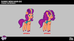 Size: 2844x1602 | Tagged: safe, imported from derpibooru, sunny starscout, earth pony, pony, leak, spoiler:g5, spoiler:my little pony: tell your tale, spoiler:tyts02e32, .ai available, .psd available, alternate hairstyle, colored, concept art, female, g5, lil critter workshop, magic mirror (episode), mare, my little pony logo, my little pony: tell your tale, solo, vector