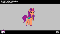 Size: 2844x1602 | Tagged: safe, imported from derpibooru, sunny starscout, earth pony, pony, leak, spoiler:g5, spoiler:my little pony: tell your tale, spoiler:tyts02e32, .ai available, .psd available, alternate hairstyle, colored, concept art, female, g5, lil critter workshop, magic mirror (episode), mare, my little pony logo, my little pony: tell your tale, solo, vector