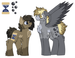 Size: 2800x2200 | Tagged: safe, artist:pegacousinceles, imported from derpibooru, derpy hooves, doctor whooves, time turner, au:something wrong in equestria, dopey hooves, rule 63, scar, self harm, self harm scars, the doctoress