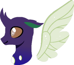 Size: 381x336 | Tagged: safe, artist:alejandrogmj, artist:wasisi, derpibooru exclusive, imported from derpibooru, oc, oc:wasisi, changedling, changeling, base used, bust, changedling oc, changeling oc, portrait, simple background, transparent background