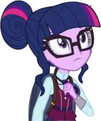 Size: 2111x2520 | Tagged: safe, edit, edited screencap, editor:mrtoonlover83, imported from derpibooru, screencap, sci-twi, twilight sparkle, human, equestria girls, background removed, clothes, crystal prep academy uniform, female, glasses, my little pony equestria girls: friendship games, not a vector, school uniform, solo