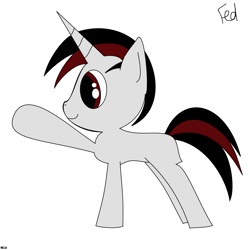 Size: 4000x4000 | Tagged: safe, imported from derpibooru, oc, oc only, pony, unicorn, horn, question mark, simple background, solo, white background