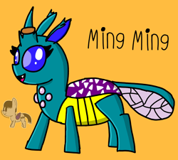 Size: 3446x3106 | Tagged: safe, artist:pegasus darkblue, imported from derpibooru, oc, oc:ming ming, changeling, changeling oc