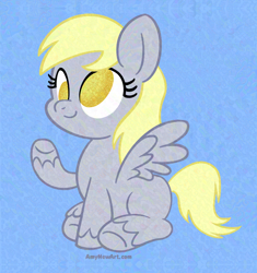 Size: 1310x1396 | Tagged: safe, artist:amynewblue, imported from derpibooru, derpy hooves, pegasus, cross-eyed, female, mare, solo, unshorn fetlocks