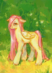 Size: 1748x2480 | Tagged: safe, artist:slemseva, imported from derpibooru, fluttershy, pegasus, pony, female, mare, solo