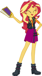 Size: 1108x2000 | Tagged: safe, editor:cutler1228, imported from derpibooru, sunset shimmer, human, equestria girls, clothes, female, simple background, skirt, solo, transparent background