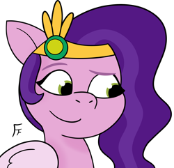 Size: 2116x2039 | Tagged: safe, artist:frownfactory, imported from derpibooru, pipp petals, pegasus, female, g5, my little pony: tell your tale, smiling, solo