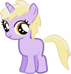 Size: 493x513 | Tagged: safe, artist:creshosk, imported from derpibooru, dinky hooves, pony, unicorn, background pony, blank flank, closed mouth, cute, dinkabetes, female, filly, foal, horn, simple background, smiling, transparent background, vector