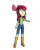 Size: 1080x1350 | Tagged: safe, artist:gaelgaming1, imported from derpibooru, apple bloom, human, equestria girls, 3d, simple background, solo, source filmmaker, transparent background