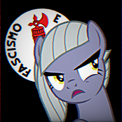 Size: 2048x2048 | Tagged: safe, editor:dpr, limestone pie, pony, altbrony, cute, fascism, fascist, fascist symbol, female, mare, mlpol