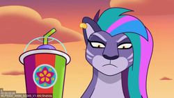 Size: 1280x720 | Tagged: safe, imported from derpibooru, screencap, big cat, leopard, snow leopard, allura, drink, g5, my little pony: tell your tale, rainbows rollercoasters and the hopalottas, smoothie, snep