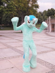 Size: 2448x3264 | Tagged: safe, artist:atalonthedeer, imported from derpibooru, lyra heartstrings, 2013, fursuit, galacon, irl, photo, ponysuit