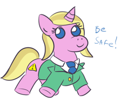 Size: 610x544 | Tagged: safe, artist:jargon scott, imported from derpibooru, oc, oc only, oc:limit state, pony, unicorn, clothes, female, horn, mare, necktie, simple background, smiling, tail, unicorn oc, white background