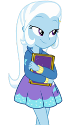 Size: 1080x1920 | Tagged: safe, edit, edited screencap, editor:cutler1228, imported from derpibooru, screencap, trixie, human, equestria girls, book, female, not a vector, solo