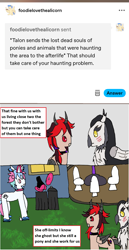 Size: 1179x2277 | Tagged: safe, artist:ask-luciavampire, imported from derpibooru, oc, demon, demon pony, ghost, ghost pony, original species, pony, undead, ask, tumblr