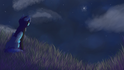 Size: 3840x2160 | Tagged: safe, artist:klio, imported from derpibooru, oc, oc only, oc:apply, album: colors of life, clothes, hoodie, looking away, night, scenery, sitting, solo