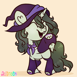 Size: 2100x2100 | Tagged: safe, artist:audreen, imported from derpibooru, oc, oc only, hat, solo, witch hat