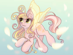 Size: 1600x1200 | Tagged: safe, artist:anyponyrequests, imported from derpibooru, breezie, cute, diabreezies, female, flying, g3, g3betes, mare, pink petals, pink petals (g3), solo