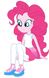 Size: 1928x3012 | Tagged: safe, artist:gmaplay, imported from derpibooru, pinkie pie, human, equestria girls, equestria girls series, overpowered (equestria girls), my little pony equestria girls: better together, sitting, solo