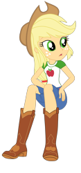 Size: 1900x4070 | Tagged: safe, artist:gmaplay, imported from derpibooru, applejack, human, equestria girls, equestria girls series, overpowered (equestria girls), my little pony equestria girls: better together, sitting, solo