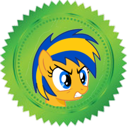 Size: 500x500 | Tagged: safe, artist:mlpfan3991, imported from derpibooru, oc, oc only, oc:flare spark, pegasus, angry, simple background, solo, sticker, transparent background