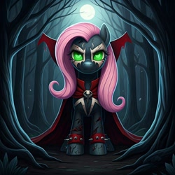 Size: 1024x1024 | Tagged: safe, imported from twibooru, fluttershy, ai content, crossover, image, needs more jpeg, spawn