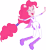 Size: 9527x10351 | Tagged: dead source, safe, artist:birdalliance, imported from derpibooru, fili-second, pinkie pie, human, equestria girls, absurd resolution, cape, clothes, eyes closed, female, open mouth, open smile, ponied up, power ponies, simple background, smiling, solo, transparent background, vector