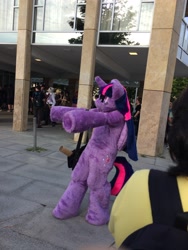 Size: 2448x3264 | Tagged: safe, imported from derpibooru, twilight sparkle, 2014, fursuit, galacon, irl, outdoors, photo, ponysuit